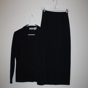 Worthington Knit Skirt Top Set Women's Size Small